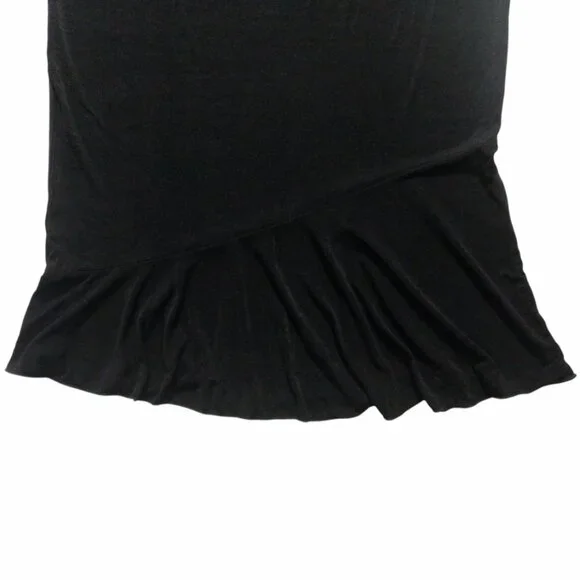 Jaclyn Smith Classic Women's Black Nylon Skirt L Large - Picture 3 of 6